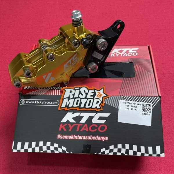 Kaliper KTC Kytaco Aerox 4 Piston YHS 11 Gold