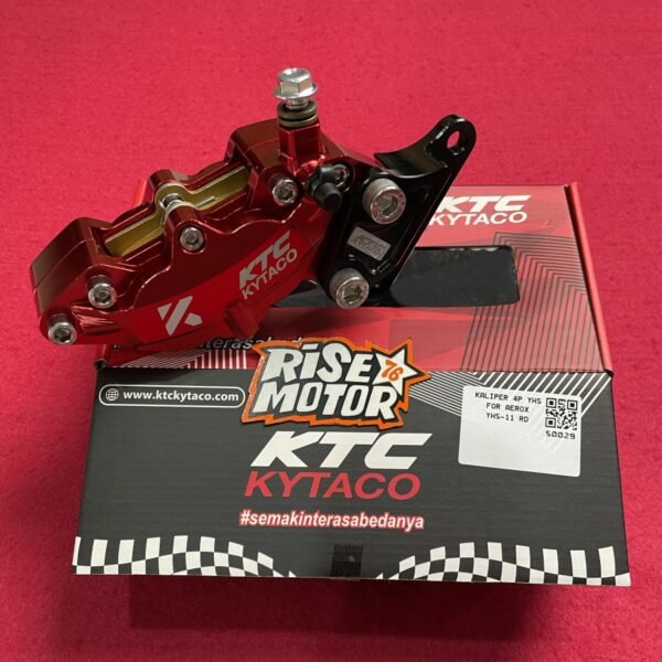 Kaliper KTC Kytaco Aerox 4 Piston YHS 11 Merah