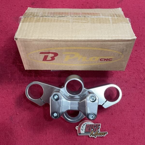 TRIPLE CLAMP SEGITIGA ATAS NINJA R BPRO SILVER