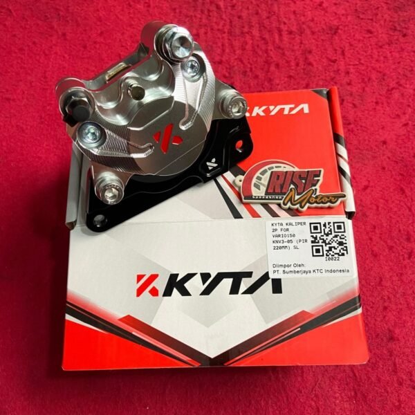 KALIPER KTC KYTA VARIO 150 2 PISTON KNV3-05 PIRINGAN 220 MM SILVER
