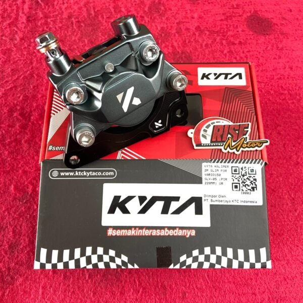 KALIPER KTC KYTA VARIO 150 2 PISTON SLIM SLV-05 PIRINGAN 220 MM GREY