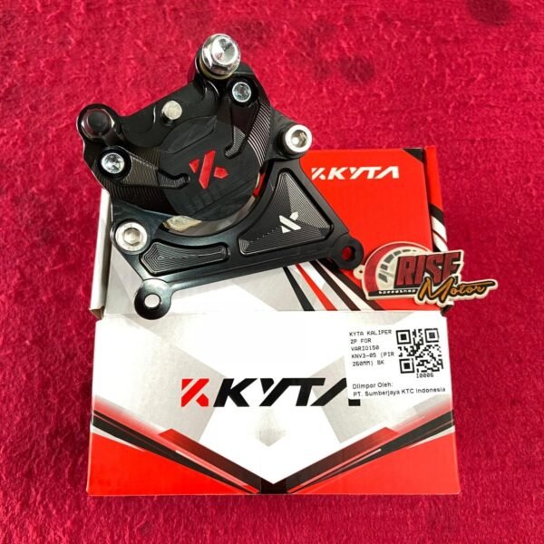 KALIPER KTC KYTA VARIO 150 2 PISTON KNV3-05 PIRINGAN 260 MM HITAM